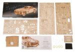 Ugears 3D Wooden Puzzle Winged Sports Coupe - immagine 4
