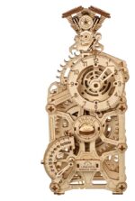 Ugears 3D Wooden Puzzle Engine Clock - immagine 2