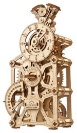 Ugears 3D Wooden Puzzle Engine Clock - immagine 3