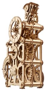 Ugears 3D Wooden Puzzle Engine Clock - immagine 5