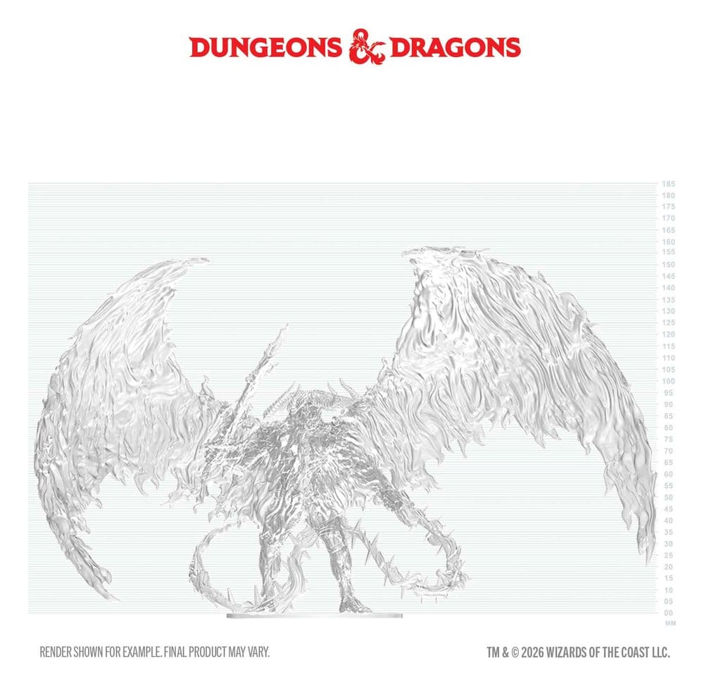 x_wiz90912 D&D Nolzur's Marvelous Miniatures Unpainted Boxed Miniature Balor 20 cm - immagine 1