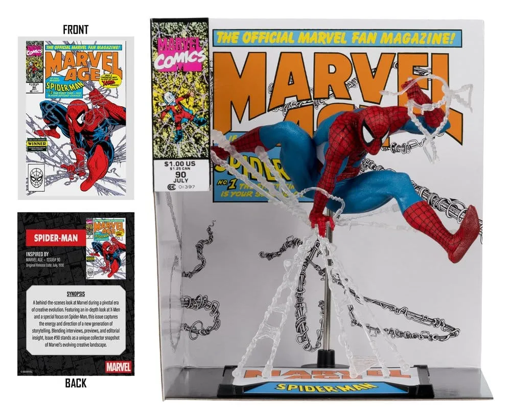 116572__7ec67258 MARVEL COLLECTION 1:10TH WV8 SPIDER-MAN MARVEL AGE - immagine 1