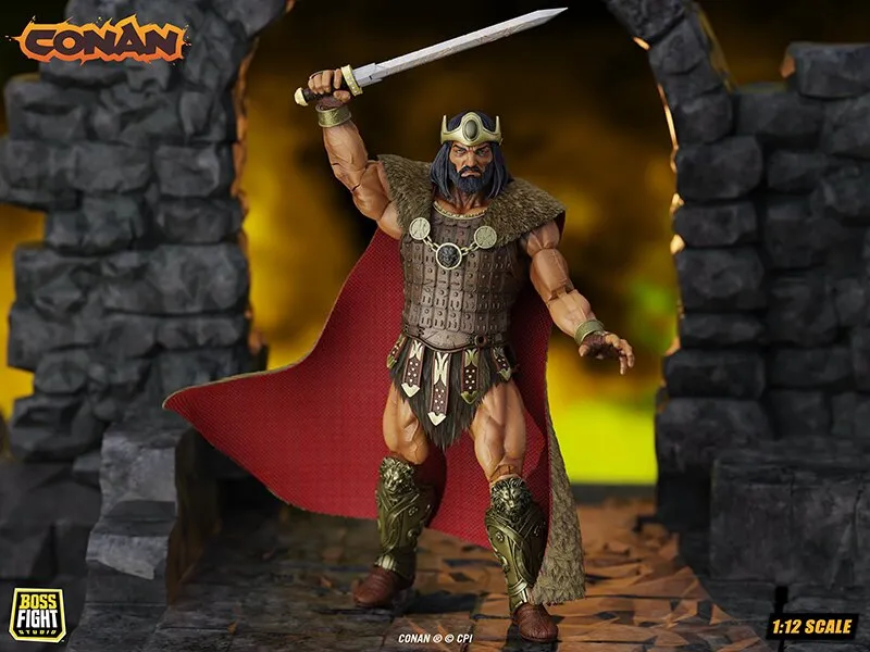 116769__2a12b87b CONAN - KING CONAN RULER OF AQUILONIA H.A.C.K.S. 1:12 ACTION FIGURE - immagine 1