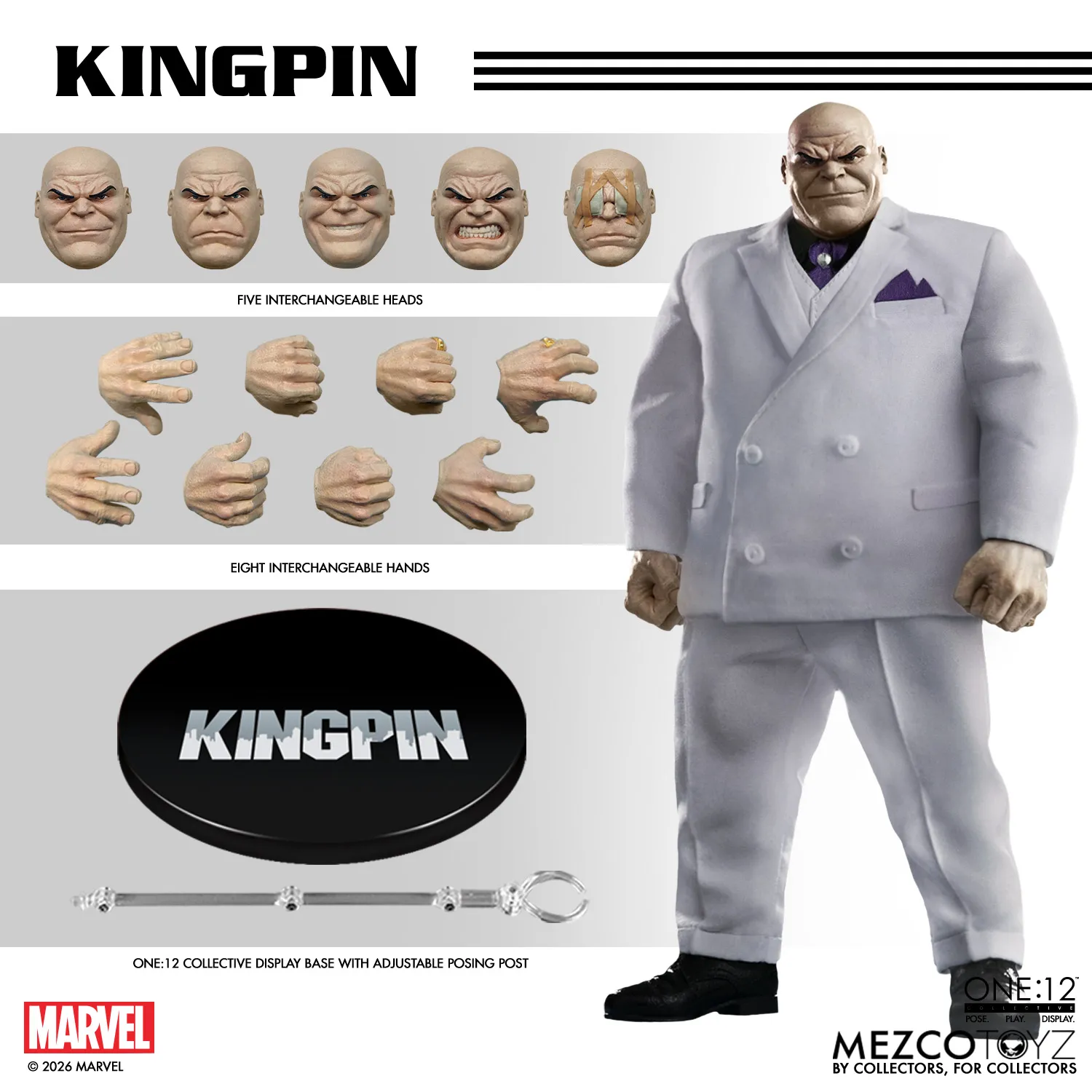 116904__6c20f7ac ONE:12 COLLECTIVE KINGPIN ACTION FIGURE - immagine 1