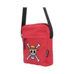 ONE PIECE LUFFY JOLLY ROGER CROSSBODY BAG (RED)
