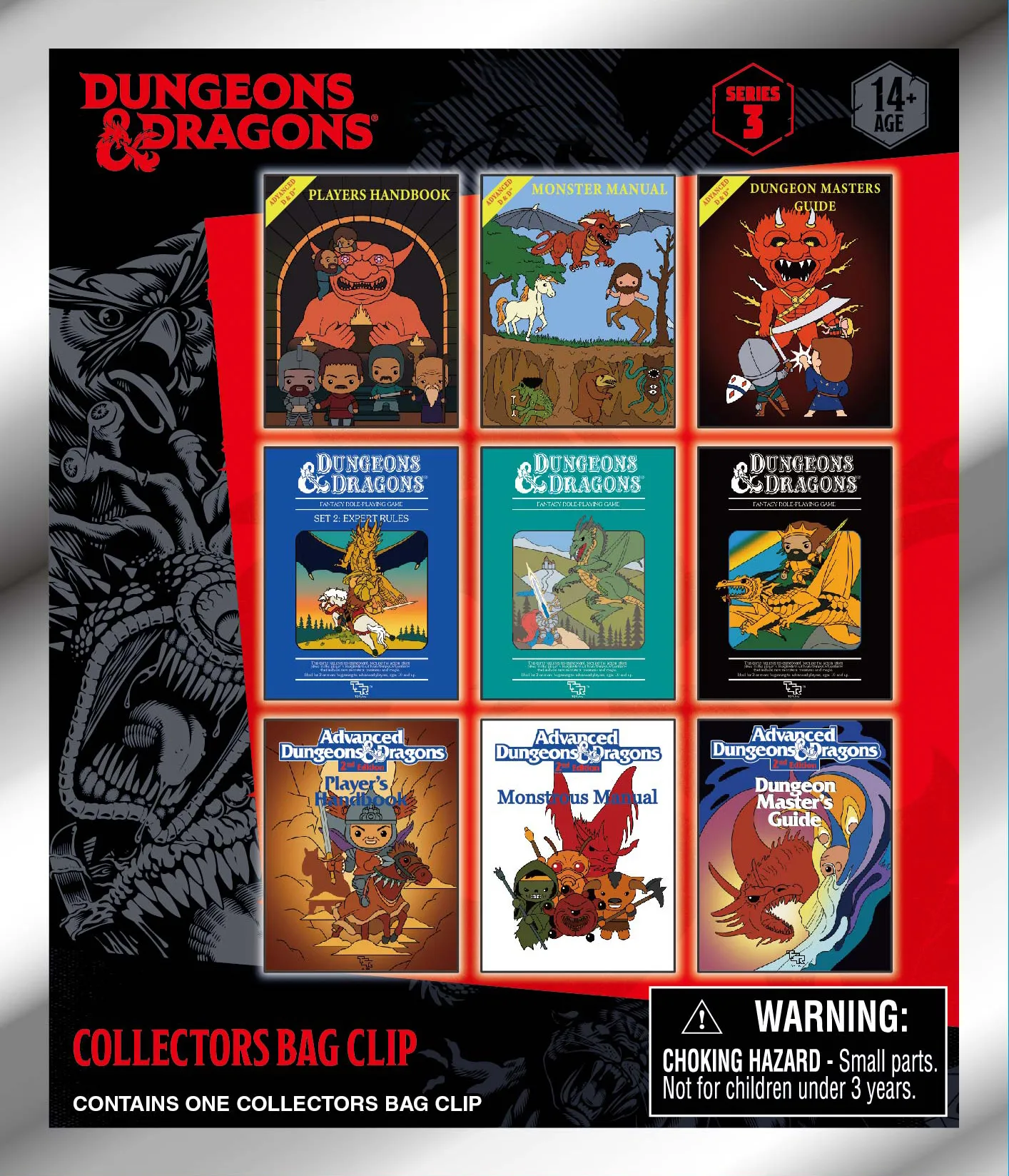 117045__a2d12131 D&D CLASSIC S.3 BAG CLIP BLIND BOX DISPLAY (24) - immagine 1
