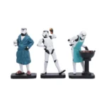 STORMTROOPER LIVING FOR THE WEEKEND FIGURINE SET (3X)