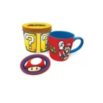 SUPER MARIO LET'S A GO MUG GIFT SET TIN BOX