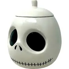 117189__8c4a624f NIGHTMARE BEFORE CHRISTMAS JACK HEAD COOKIE JAR BOX - immagine 1