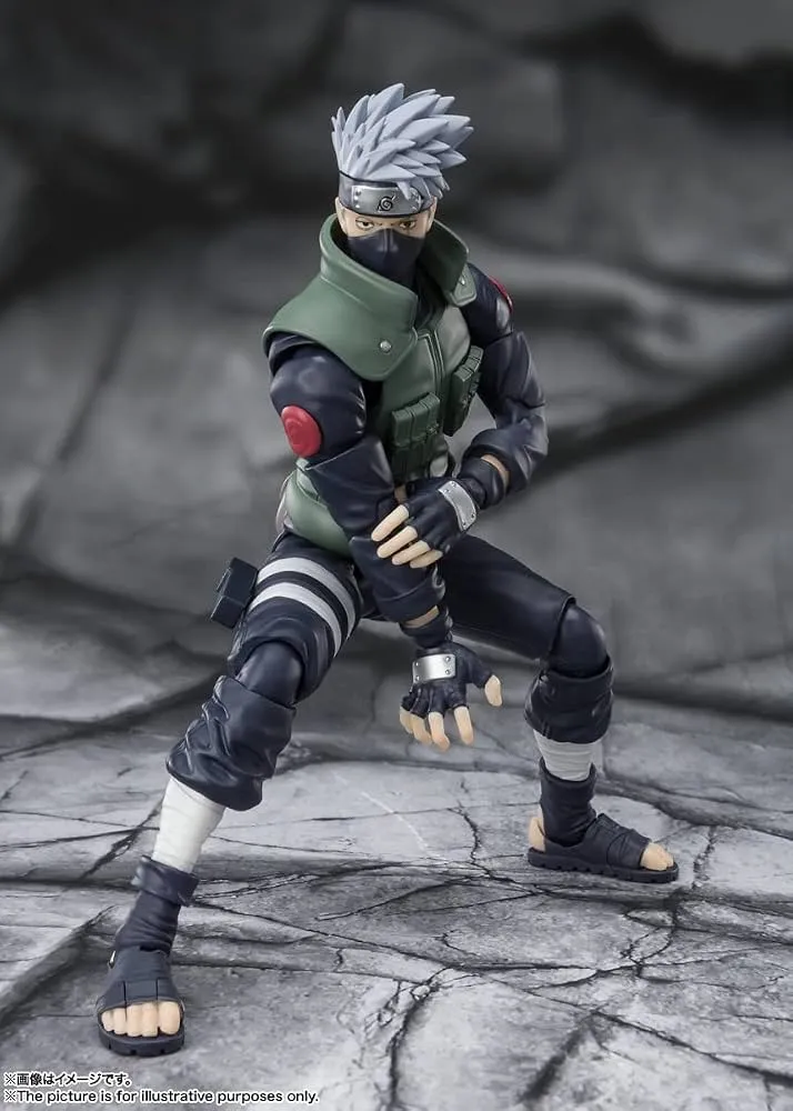 117223__82b2f120 NARUTO KAKASHI HATAKE FRAMED SHARINGAN S.H.FIGUARTS REISSUE - immagine 1