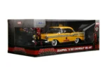MARVEL DEADPOOL 1975 CHEVROLET YELLOW TAXI  BEL AIR & DEADPOOL 1/24 DIE-CAST MODEL - immagine 2