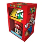 SUPER MARIO MUG COASTER & KEYCHAIN GIFT SET