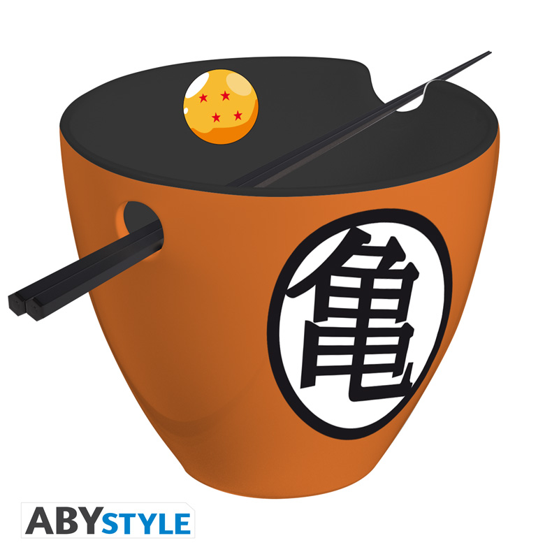 ABYBOL082 DRAGON BALL - Ramen Bowl with chopsticks - "Goku symbols" - immagine 1