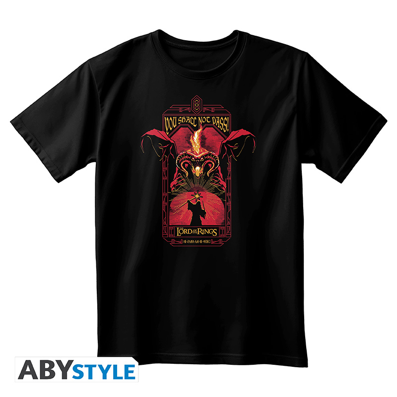 ABYTEX895 LORD OF THE RINGS - Tshirt unisex black - You shall not pass Taglia: Extra Large - immagine 1