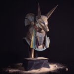 Stargate Desktop Replica Helmet Replica Jackal Guard Helmet Anubis 15 cm - immagine 2