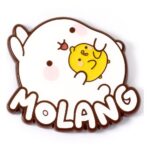 Molang Pin Badge Molang & Piu Piu Logo - immagine 2