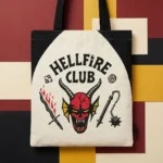 STRANGER THINGS HELLFIRE CLUB TOTE BAG - immagine 2