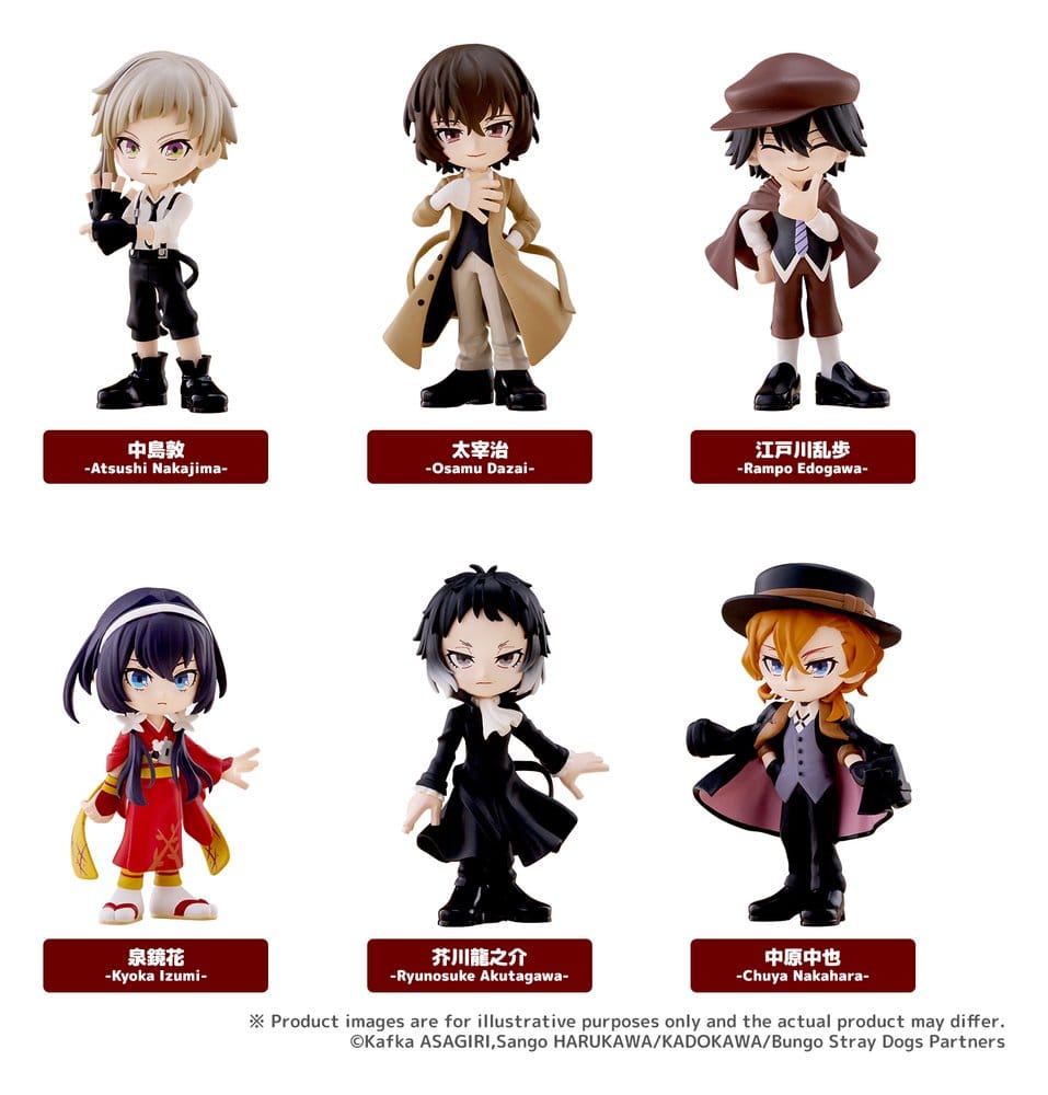 x_buro50041 Bungo Stray Dogs PalVerse Mini Figures Blind Box Display (6) - immagine 1