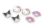 Sanrio Stud Earring Set Hello Kitty, Kuromi and My Melody - immagine 3