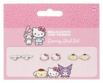 Sanrio Stud Earring Set Hello Kitty, Cinnamon Roll and Pompompurin