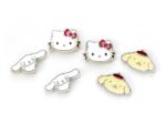 Sanrio Stud Earring Set Hello Kitty, Cinnamon Roll and Pompompurin - immagine 3