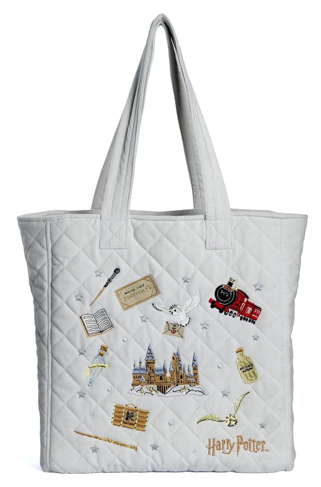 x_crt-hptb0001 Harry Potter Tote Bag Embroidered Icons Velvet - immagine 1