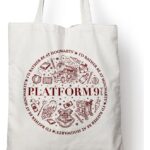 Harry Potter Tote Bag Platform 9 3/4 Cotton