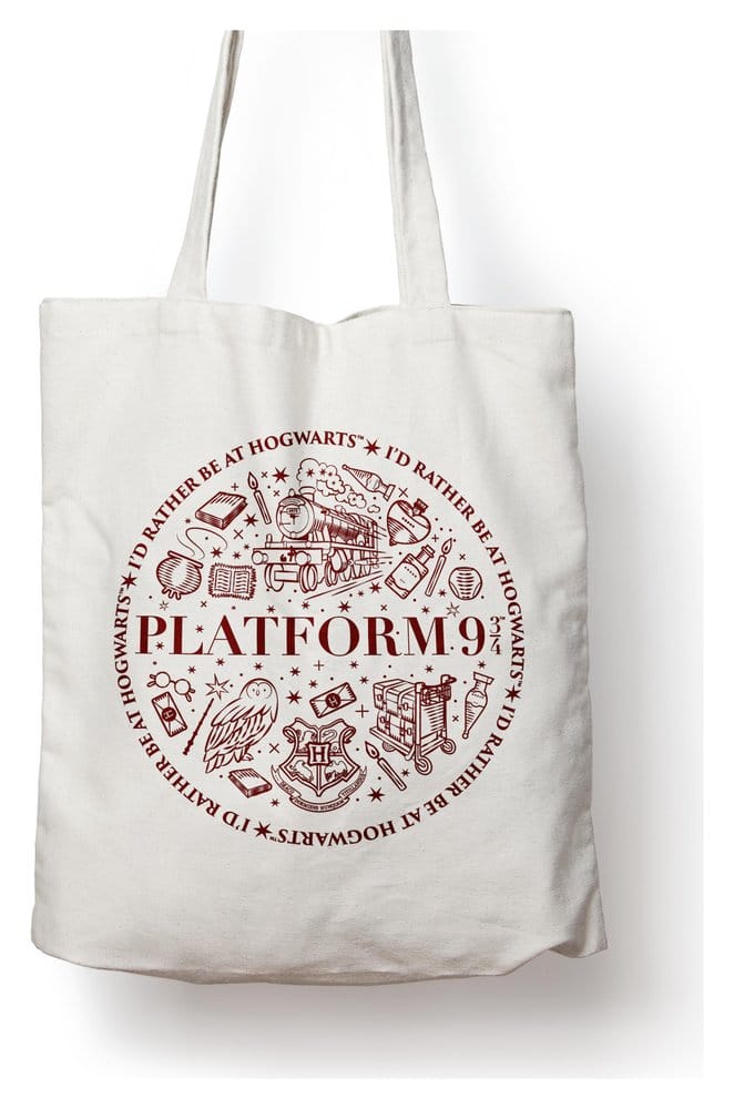 x_crt-hptb0014 Harry Potter Tote Bag Platform 9 3/4 Cotton - immagine 1