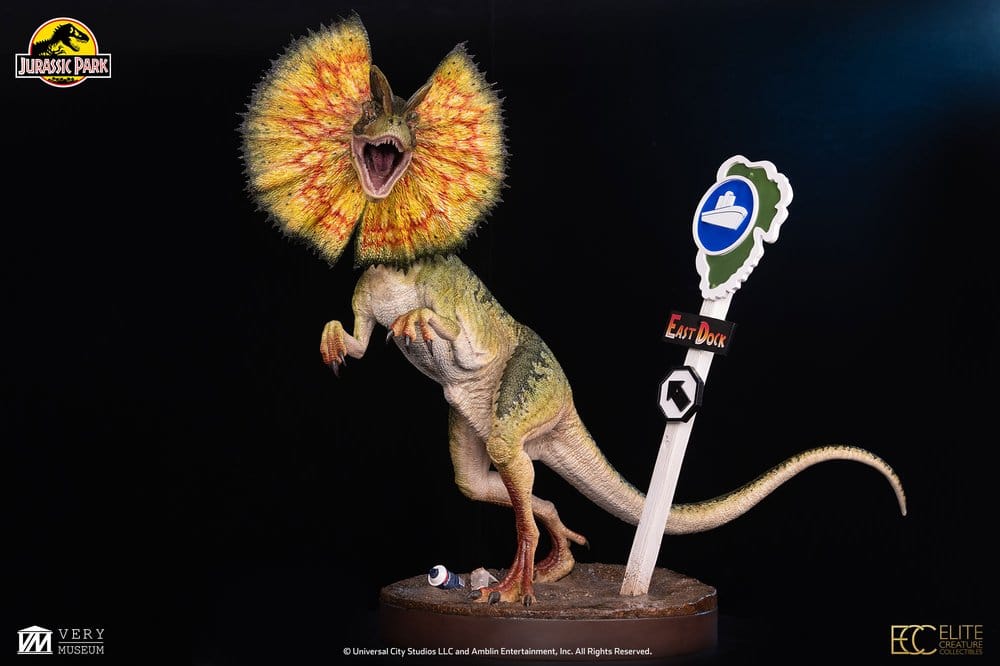 x_ecc19100 Jurassic Park Maquette 1/3 Dilophosaurus 62 cm - immagine 1
