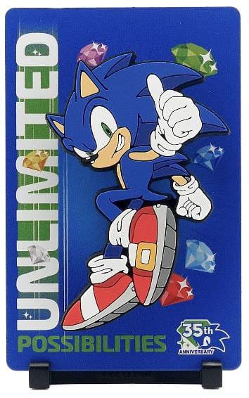 x_f4ffosa3501 Sonic The Hedgehog FiGGYZ Magnet Collectible OGz Sonic 35th Anniversary 9 cm - immagine 1