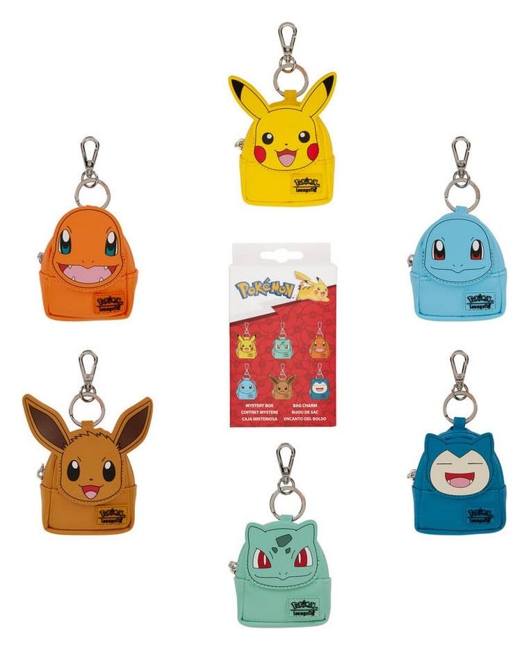 x_lf-pmbc0004-ea12 Pokémon by Loungefly Bag Charm Mystery Box Display (12) - immagine 1