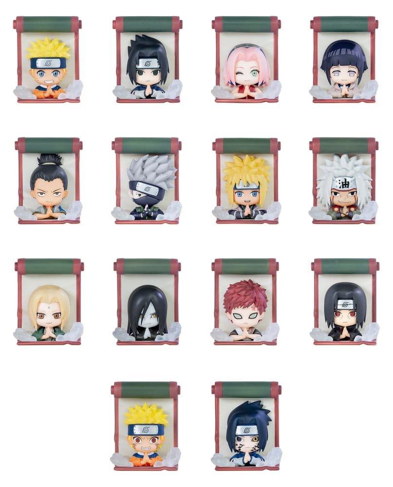 x_lum40000 Naruto 3D Magnet Secret Ninja Scroll Series Blind Box Display (12) - immagine 1