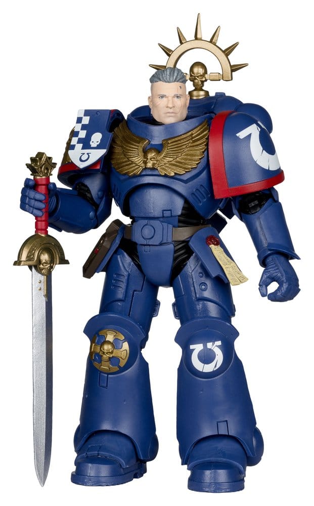 x_mcf11298 Warhammer 40,000 Total War Action Figure 3rd Company Lieutenant (Ultramarines) 18 cm - immagine 1