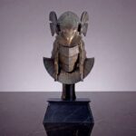 Stargate Desktop Replica Helmet Replica Horus Guard Helmet 15 cm