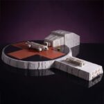 Space 1999 Playset Landing Pad (with Eagle Transporter) 46 cm