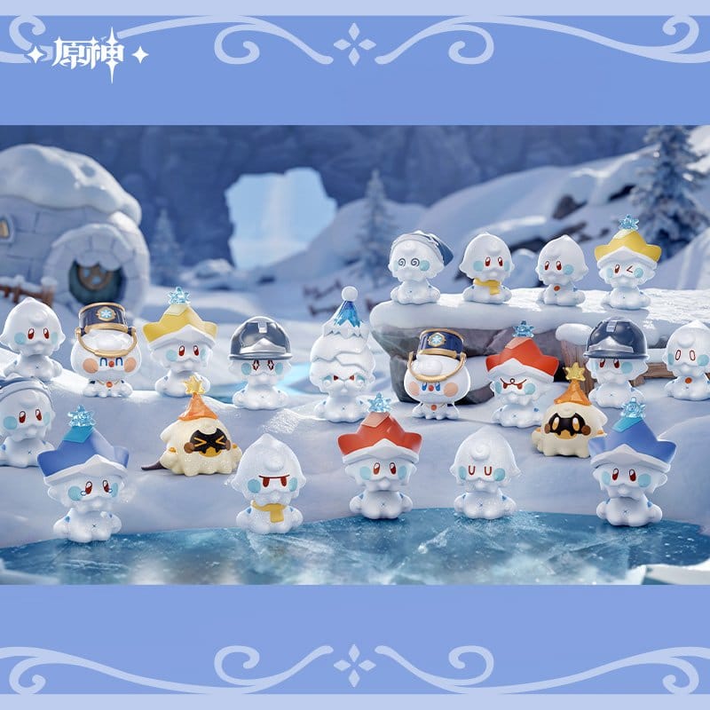 x_myh11175 Genshin Impact PVC Mini Figures "Jack Frosts of Snezhnaya" Series 4-6 cm Blind Box Display (20) - immagine 1