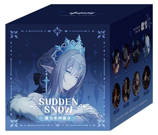 x_myh55572 Genshin Impact Sudden Snow Series Pin Badges 6 cm Blind Box Display (6) - immagine 1
