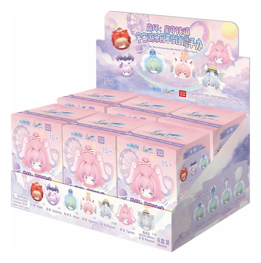 x_myh56606 Honkai: Star Rail PVC Mini Figures Cosmic Amusement Park Wobble Doll Blind Box Display (6) - immagine 1