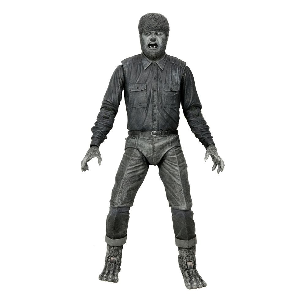 x_neca04810 Universal Monsters Action Figure Ultimate The Wolf Man (Black & White) 18 cm - immagine 1