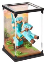 Minecraft Figure Diorama Diamond Armor Steve and Horse 18 cm