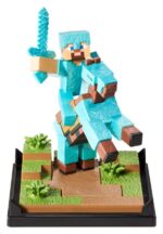 Minecraft Figure Diorama Diamond Armor Steve and Horse 18 cm - immagine 4