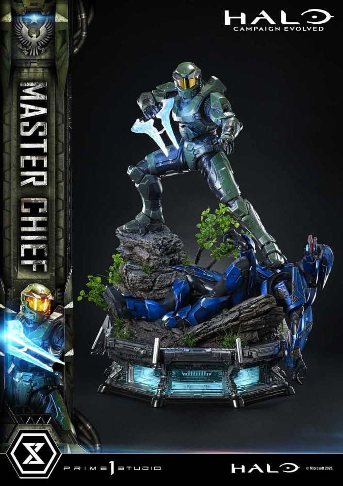 x_p1supmhalo-01s Halo Ultimate Premium Masterline Series Statue 1/4 Campaign Evolved Master Chief Bonus Version 78 cm - immagine 1
