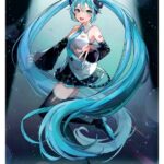 Hatsune Miku Wallscroll On Top of the World (Maxi Size) 61 x 91 cm