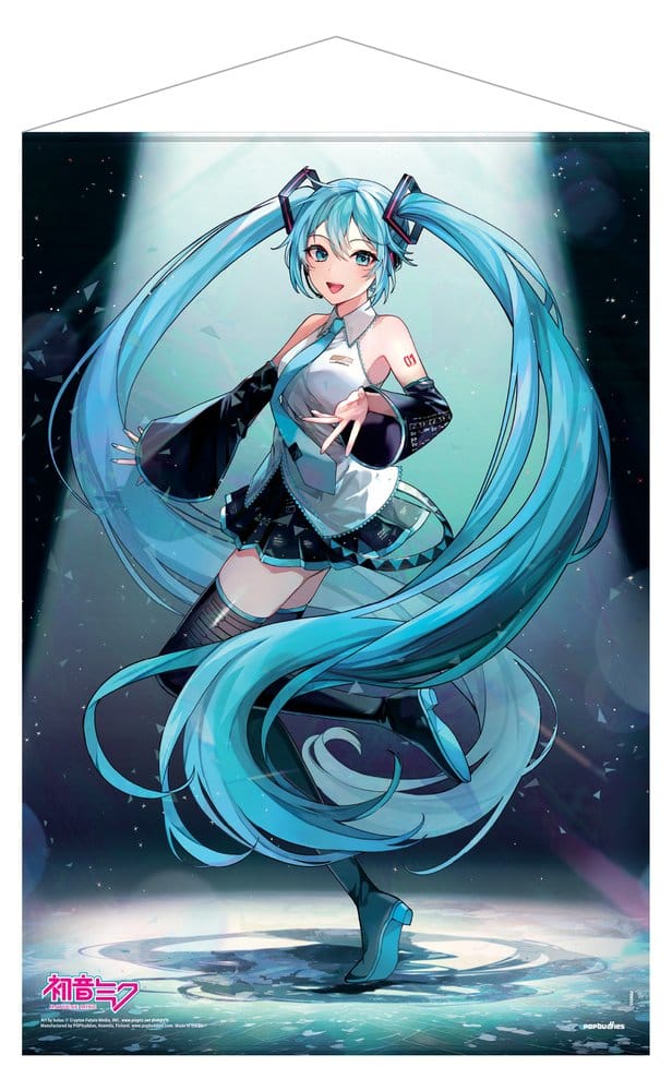 x_popb-pbws53 Hatsune Miku Wallscroll On Top of the World (Maxi Size) 61 x 91 cm - immagine 1