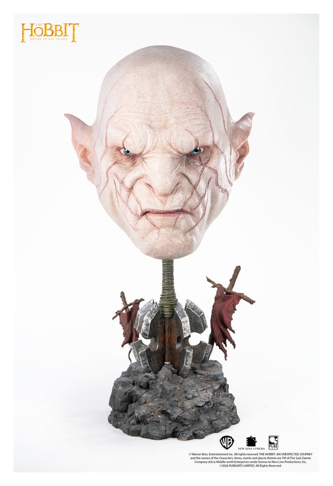 x_pure013lr Lord of the Rings Art Mask Replica 1/1 Azog 54 cm - immagine 1