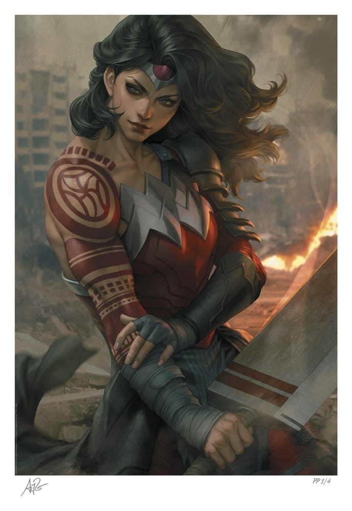 x_ss503264u DC Comics Fine Art Print Absolute Wonder Woman 46 x 61 cm - unframed - immagine 1