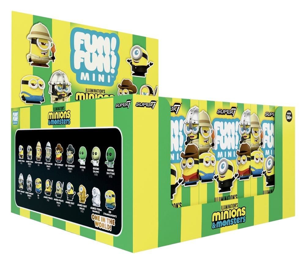 x_sup7-fm-mini-12771 Minions Fun! Fun! Mini Figures Wave 01 Minions & Monsters Blind Box Display (9) - immagine 1