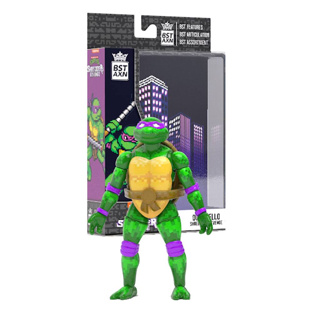 x_tlsbatmntdonwb04 Teenage Mutant Ninja Turtles BST AXN Action Figure NES 8-Bit Donatello Exclusive 13 cm - immagine 1