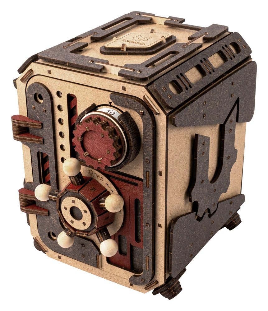x_ugrs70281 Ugears 3D Wooden Model Kit Safe Too 17 cm - immagine 1