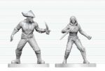 Dungeons & Dragons Nolzur's Marvelous Miniatures Unpainted Miniature Bandit & Pirate 14 cm